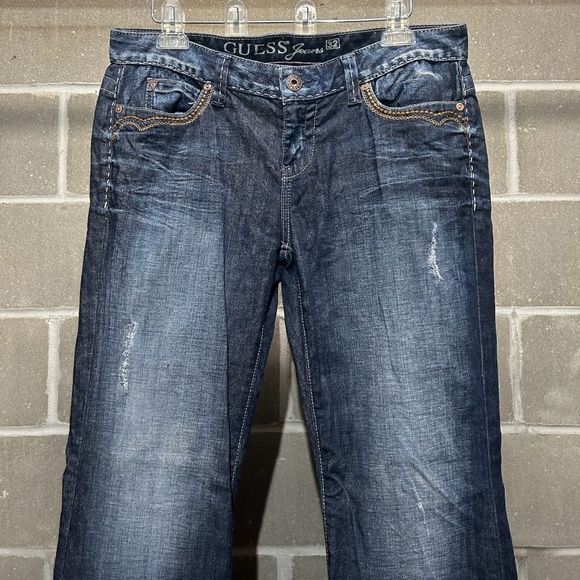 Y2K Embroidered Flare Guess Jeans - Picture 11 of 13